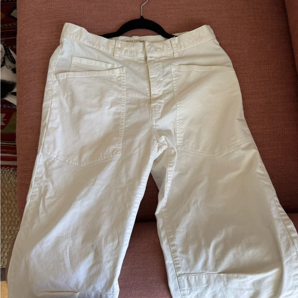 Nili Lotan Cream Trousers - Picture 4 of 5